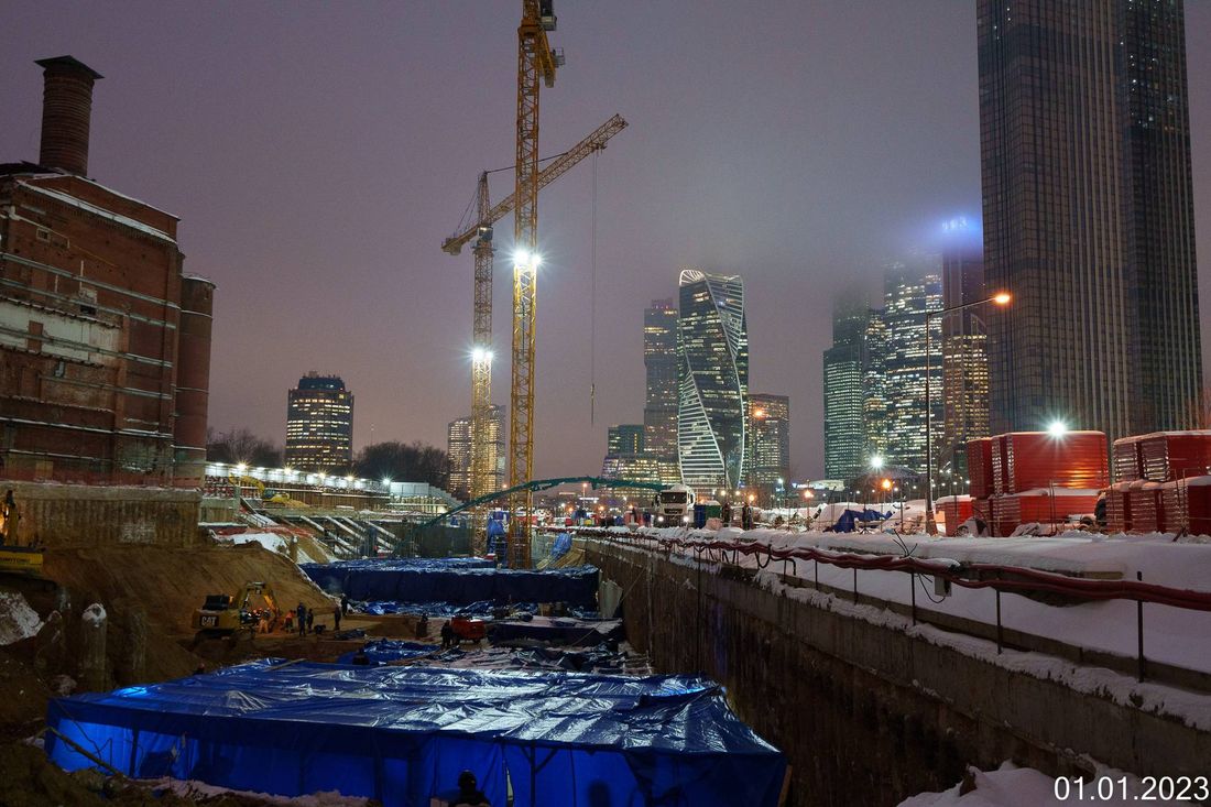 Ход строительства ЖК «Бадаевский» за Январь 2023 г., фото №1