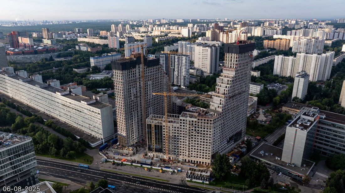 Ход строительства ЖК «Обручева 30» за Август 2025 г., фото №1