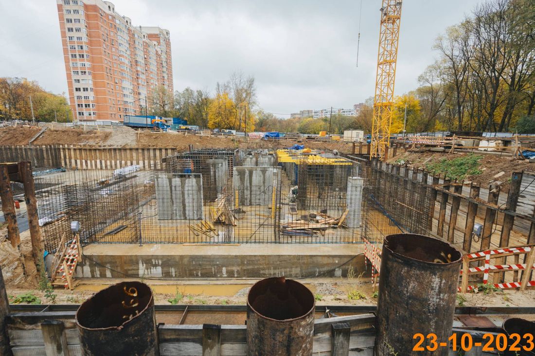 Ход строительства ЖК «Кутузовский квартал» за Октябрь 2023 г., фото №1