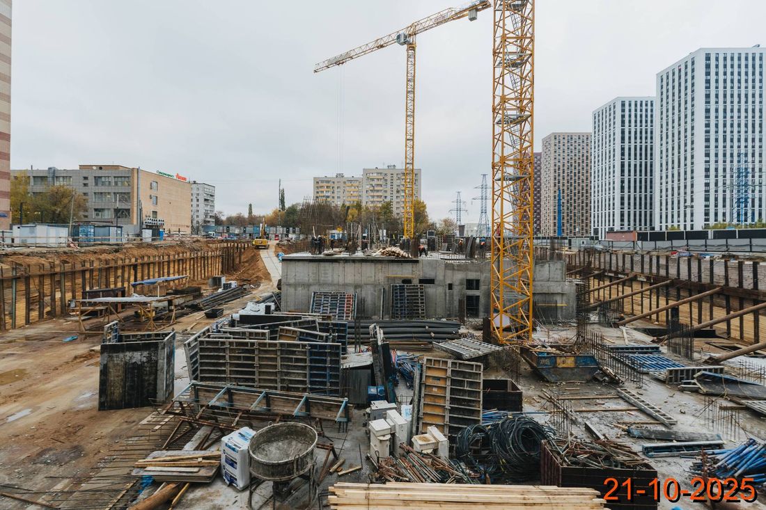 Ход строительства ЖК «Кронштадтский 9» за Октябрь 2025 г., фото №1