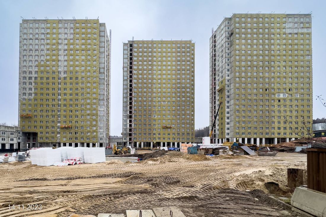Ход строительства ЖК «Парксайд» за Ноябрь 2023 г., фото №1