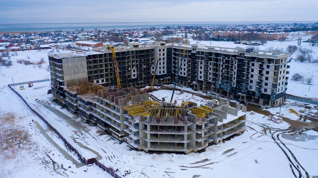 Ход строительства ЖК «Сады у моря» за Февраль 2022 г., фото №1