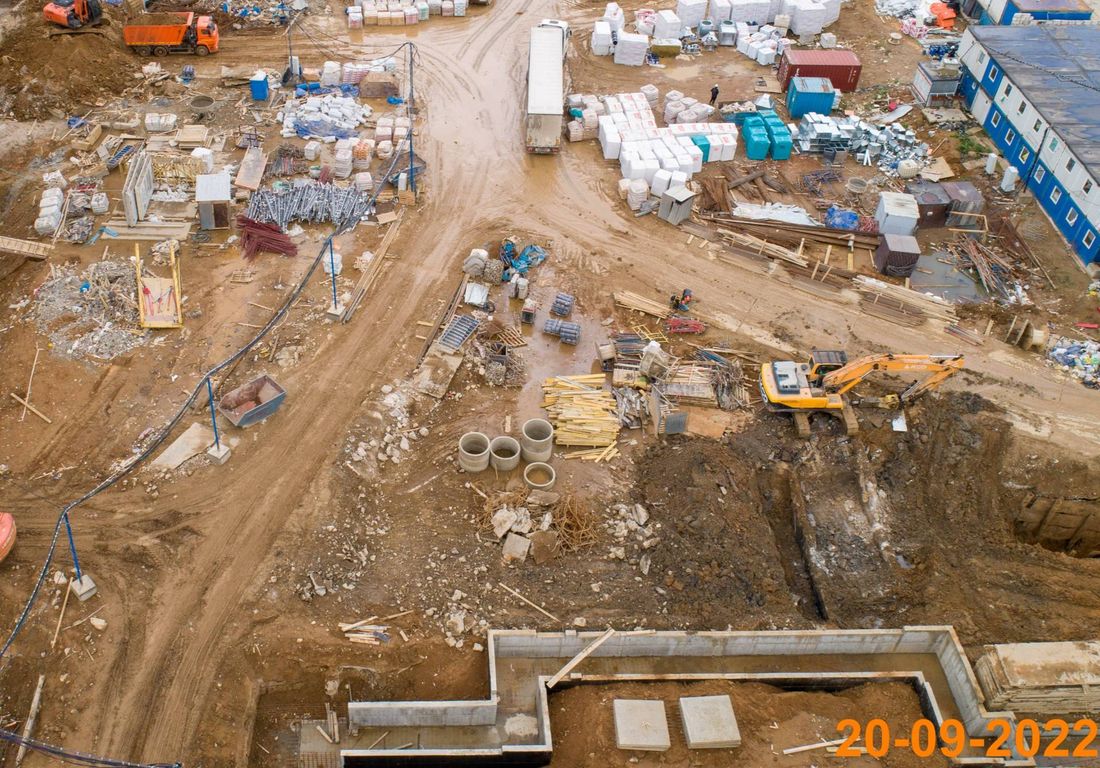 Ход строительства ЖК «Кавказский бульвар 51» за Сентябрь 2022 г., фото №1