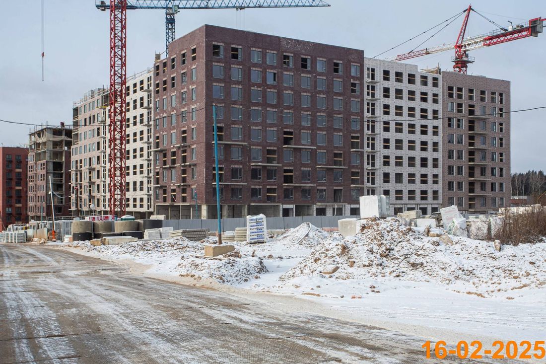 Ход строительства ЖК «Середневский лес» за Февраль 2025 г., фото №1
