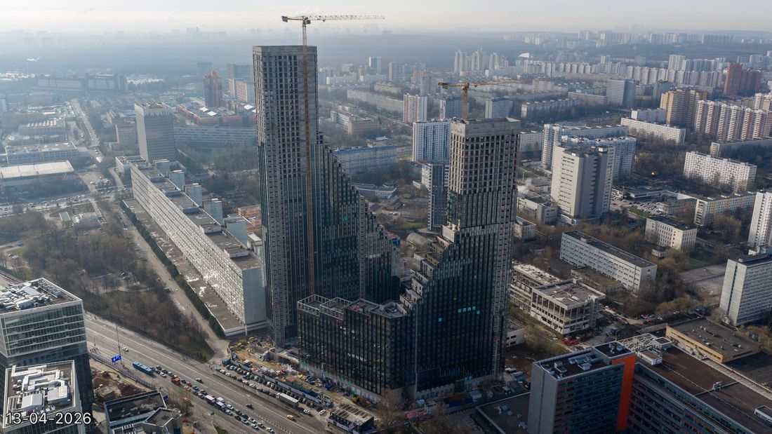 Ход строительства ЖК «Обручева 30» за Апрель 2026 г., фото №1