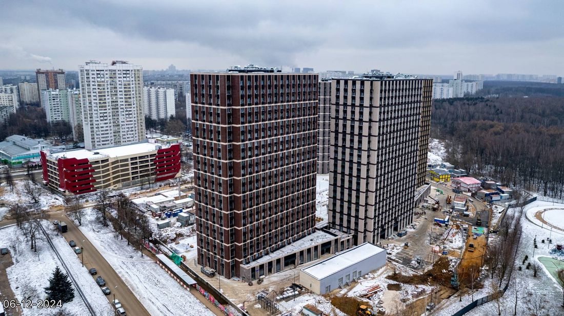 Ход строительства ЖК «Парксайд» за Декабрь 2024 г., фото №1