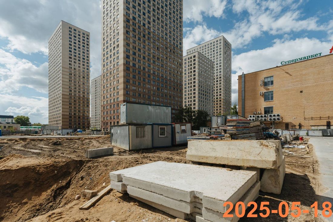 Ход строительства ЖК «Кронштадтский 9» за Май 2025 г., фото №1