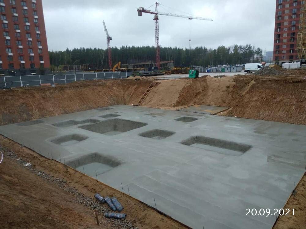 Ход строительства ЖК «Саларьево парк» за Сентябрь 2021 г., фото №1