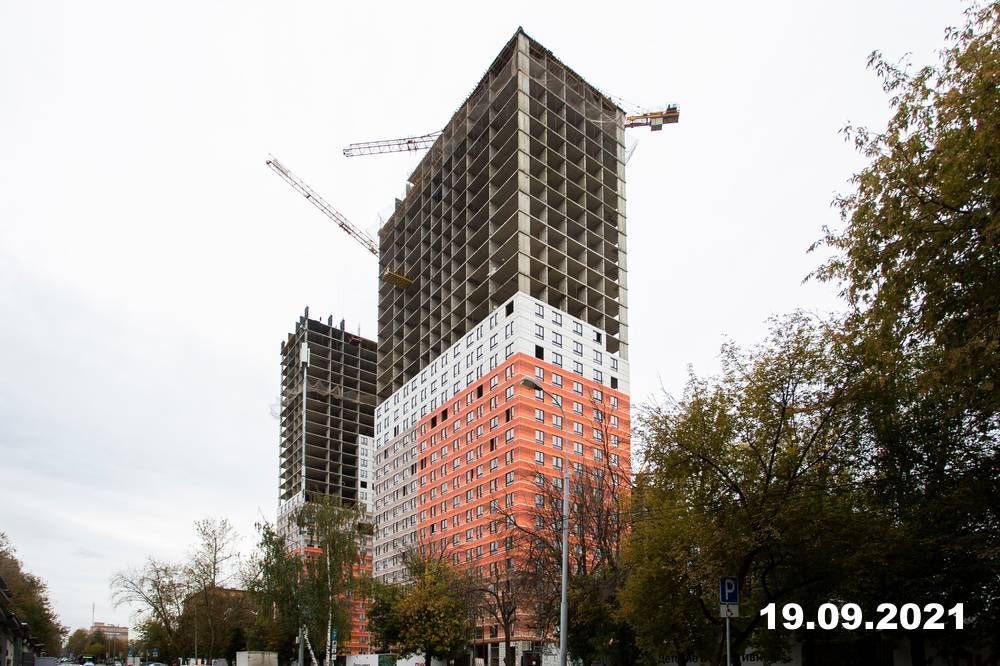 Ход строительства ЖК «Второй Нагатинский» за Сентябрь 2021 г., фото №1