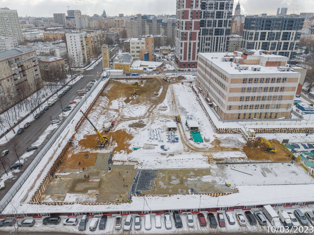 Ход строительства ЖК «Петровский парк II» за Март 2023 г., фото №1