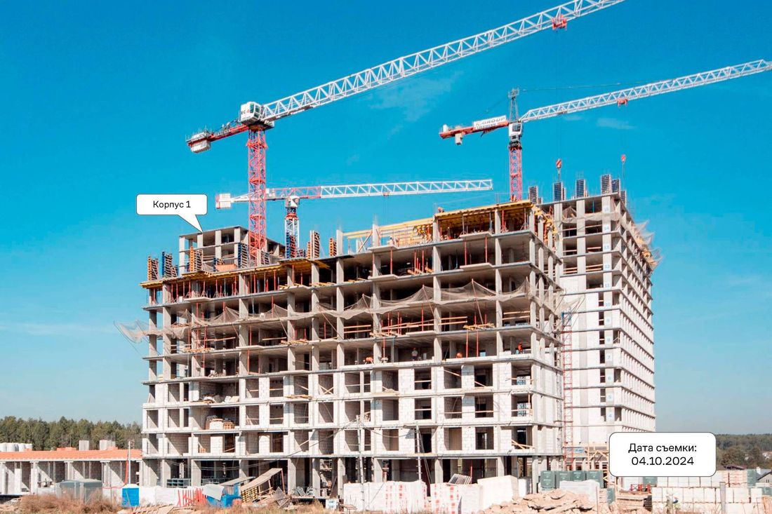 Ход строительства ЖК «Квартал Марьино» за Октябрь 2024 г., фото №1