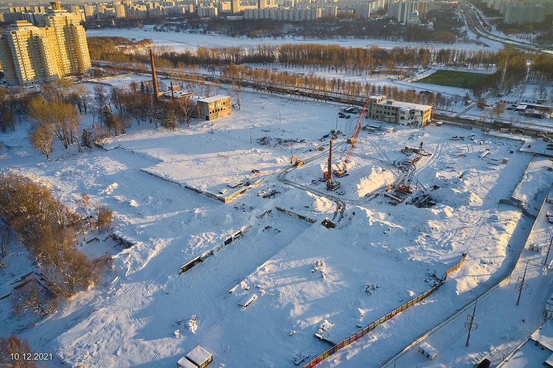 Ход строительства ЖК «Вейв» за Декабрь 2021 г., фото №1