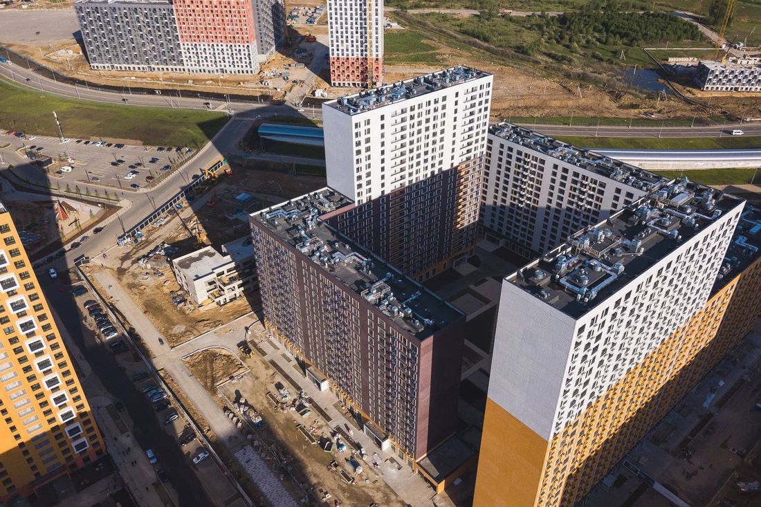Ход строительства ЖК «Саларьево парк» за Июнь 2019 г., фото №1