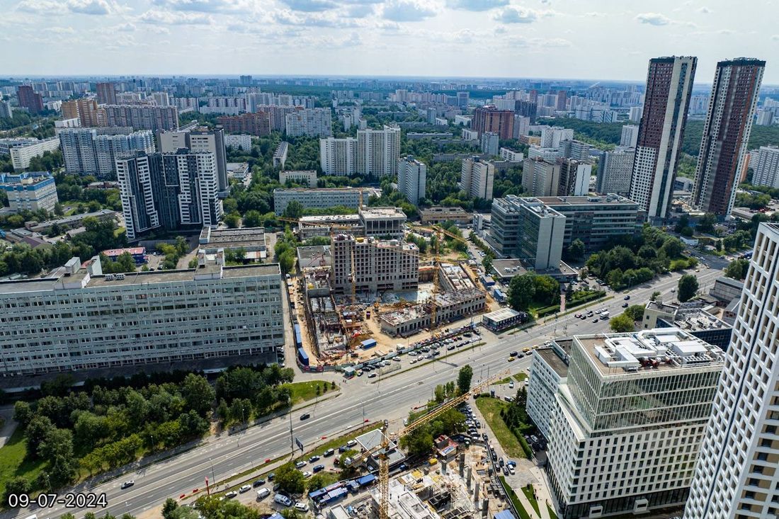 Ход строительства ЖК «Обручева 30» за Июль 2024 г., фото №1