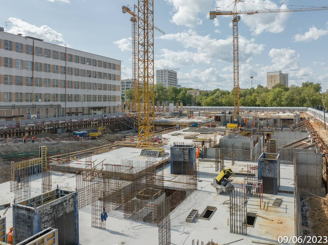 Ход строительства ЖК «Петровский парк II» за Июнь 2023 г., фото №1