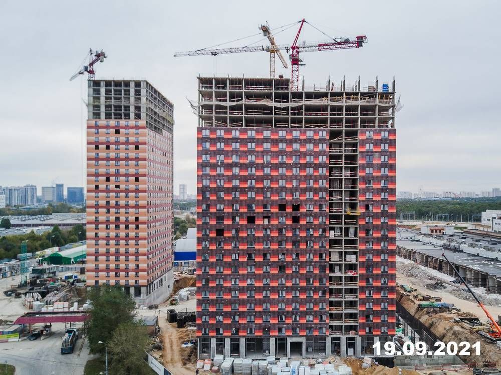 Ход строительства ЖК «Сигнальный 16» за Сентябрь 2021 г., фото №1