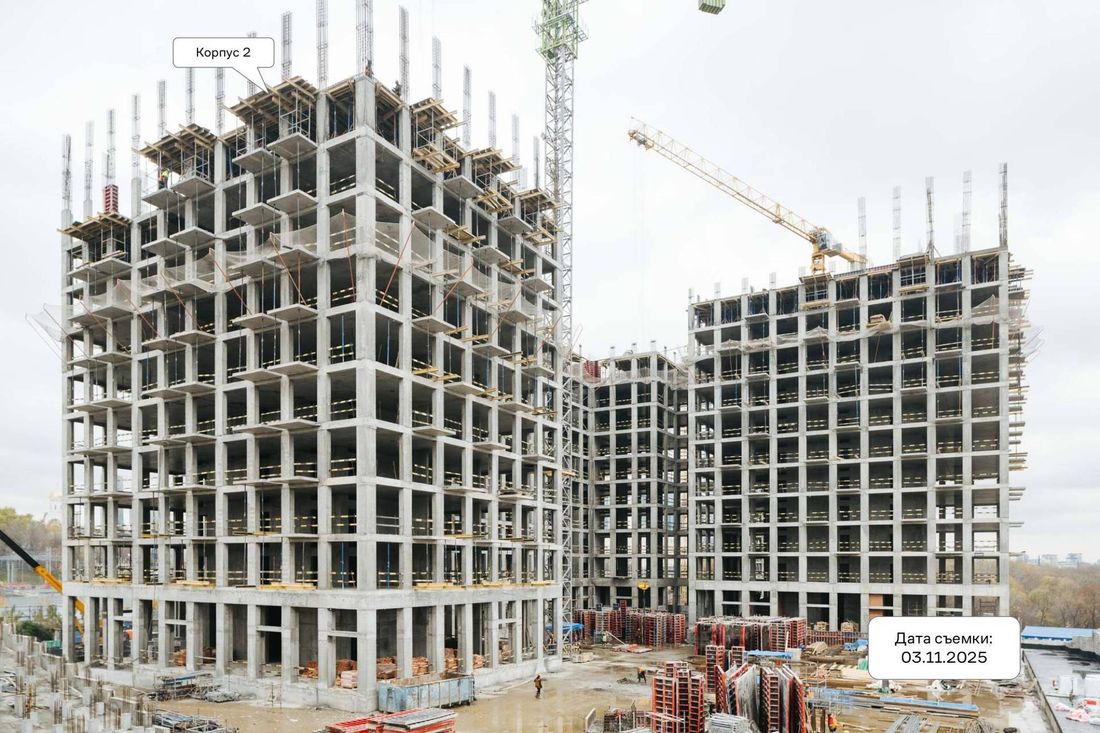 Ход строительства ЖК «НОВА» за Ноябрь 2025 г., фото №1
