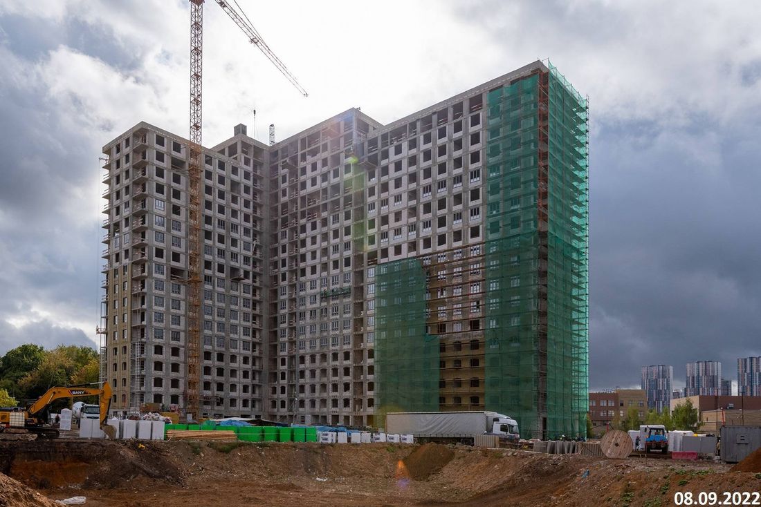 Ход строительства ЖК «Михалковский» за Сентябрь 2022 г., фото №1