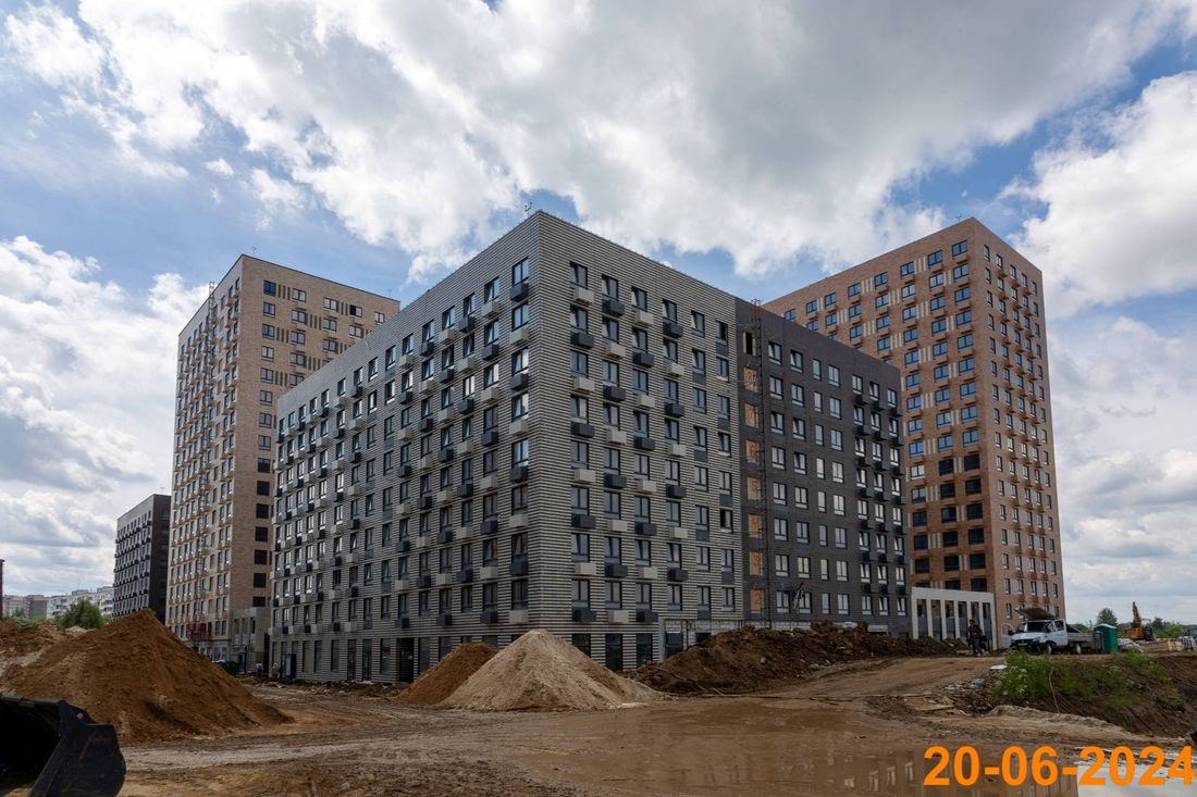 Ход строительства ЖК «Никольские луга» за Июнь 2024 г., фото №1