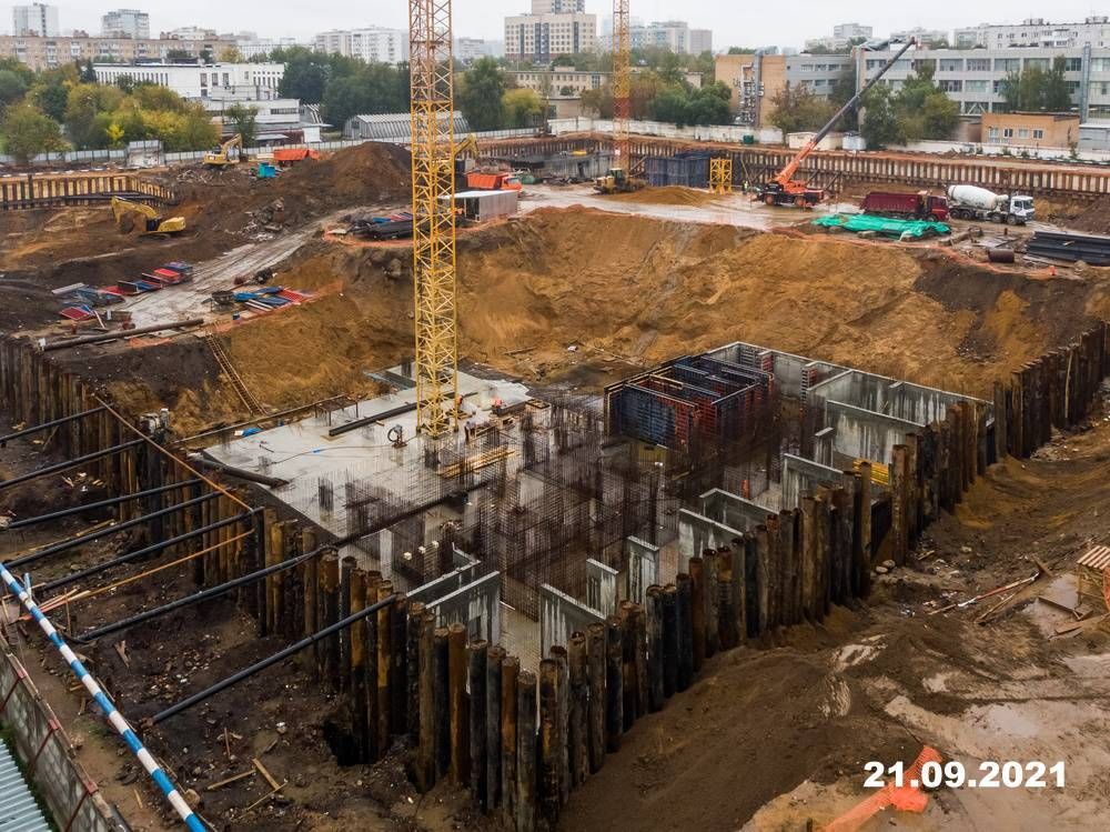 Ход строительства ЖК «Кронштадтский 9» за Сентябрь 2021 г., фото №1