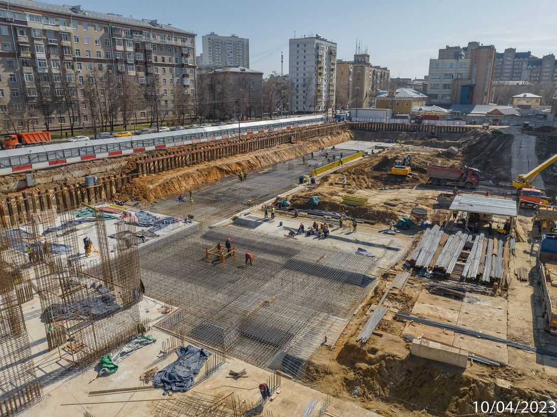 Ход строительства ЖК «Петровский парк II» за Апрель 2023 г., фото №1