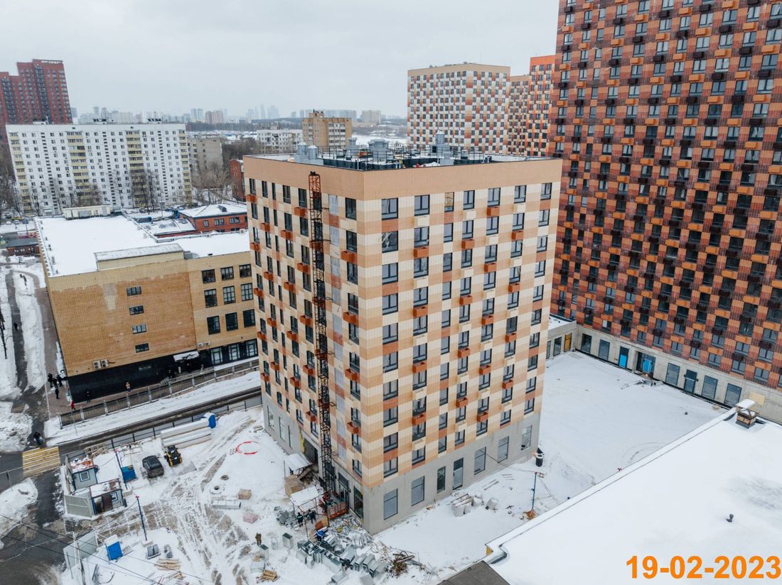 Ход строительства ЖК «Большая Академическая 85» за Февраль 2023 г., фото №1