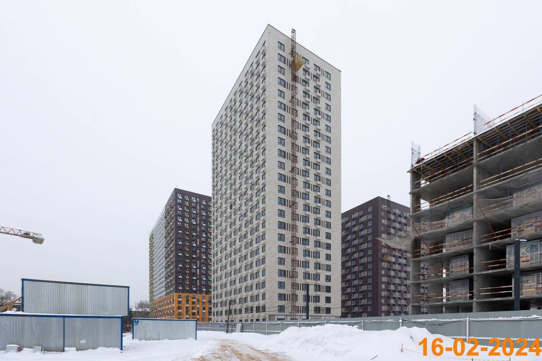 Ход строительства ЖК «Волжский парк» за Февраль 2024 г., фото №1