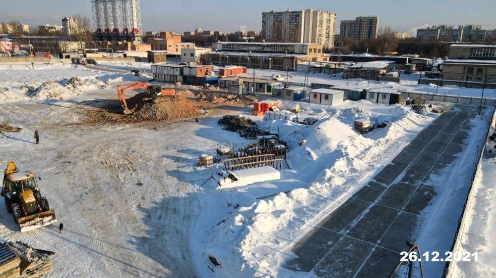 Ход строительства ЖК «Кавказский бульвар 51» за Декабрь 2021 г., фото №1