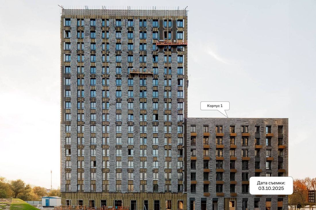 Ход строительства ЖК «Квартал на воде» за Октябрь 2025 г., фото №1