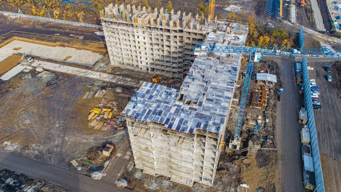 Ход строительства ЖК «Самолёт» за Ноябрь 2020 г., фото №1