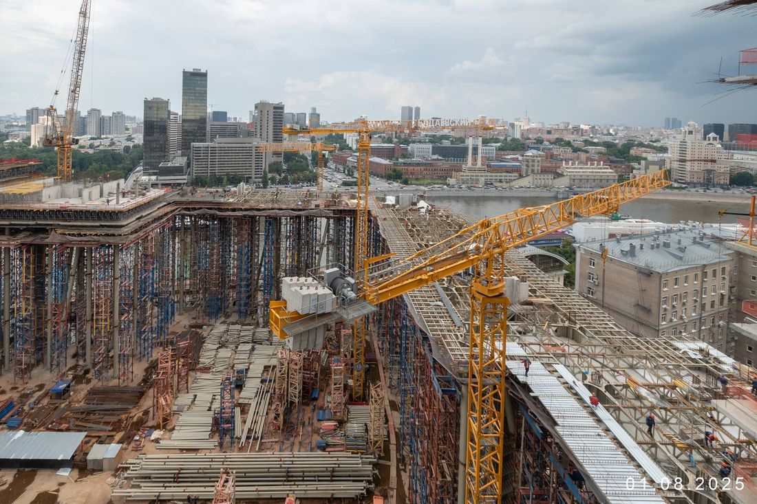 Ход строительства ЖК «Бадаевский» за Август 2025 г., фото №1