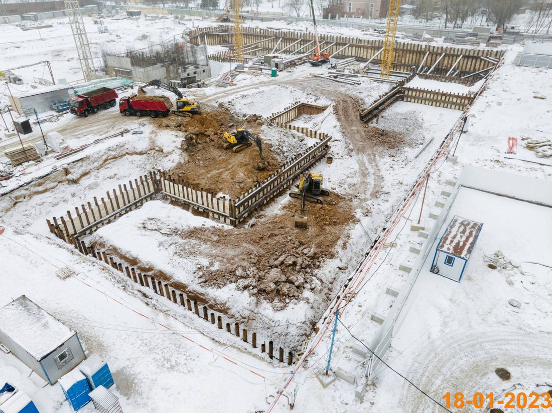 Ход строительства ЖК «Кольская 8» за Январь 2023 г., фото №1