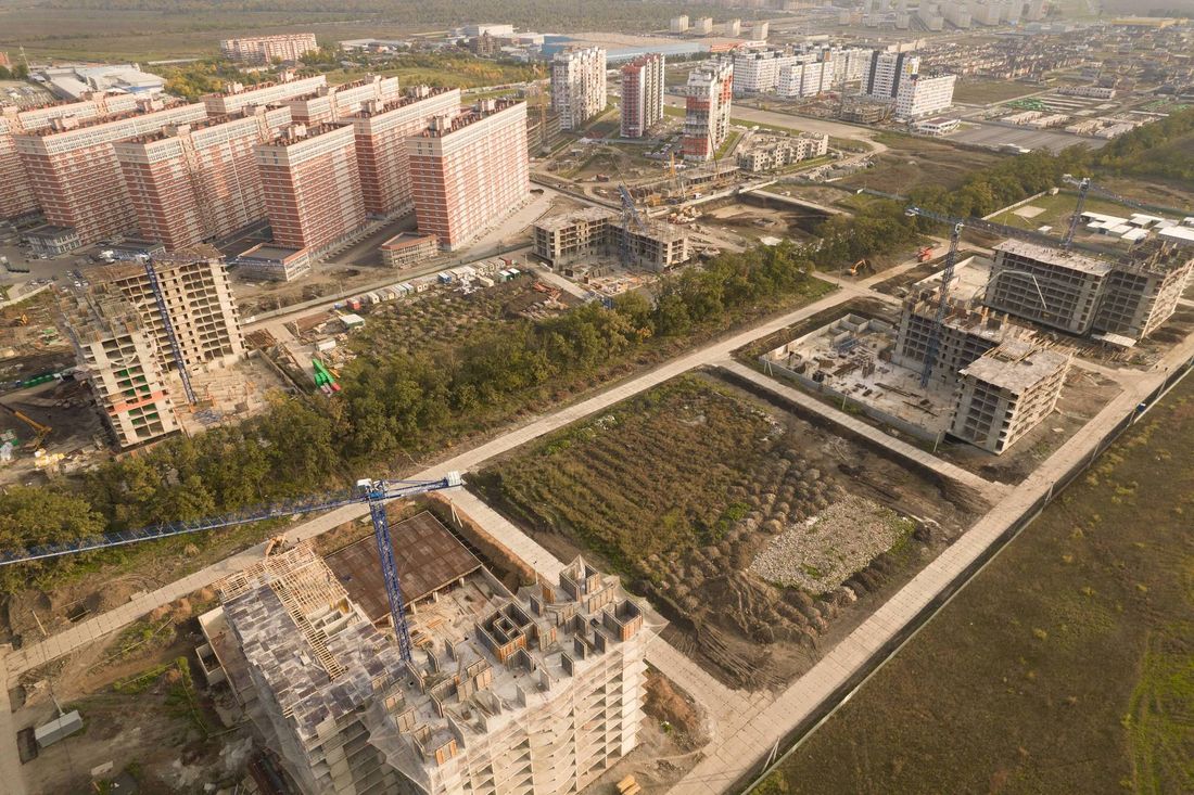 Ход строительства ЖК «Самолёт» за Октябрь 2021 г., фото №1