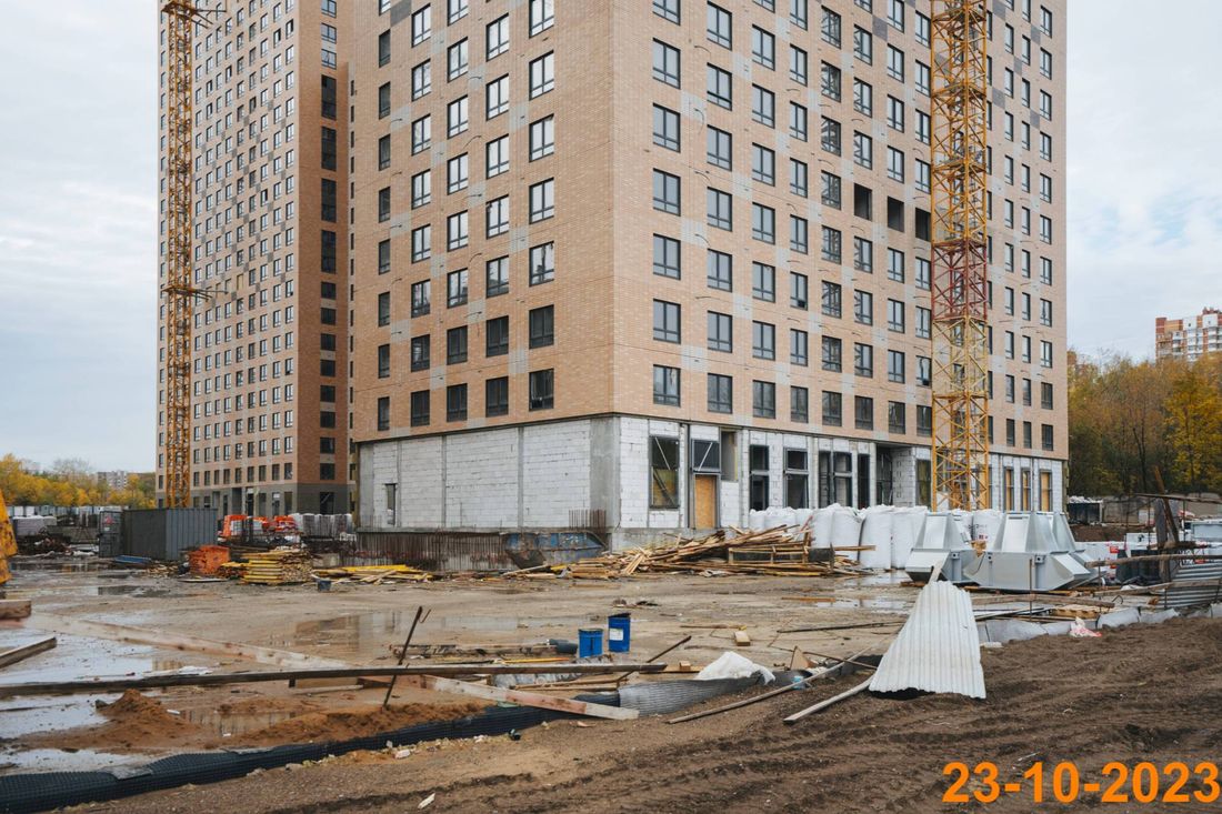 Ход строительства ЖК «Алтуфьевское 53» за Октябрь 2023 г., фото №1
