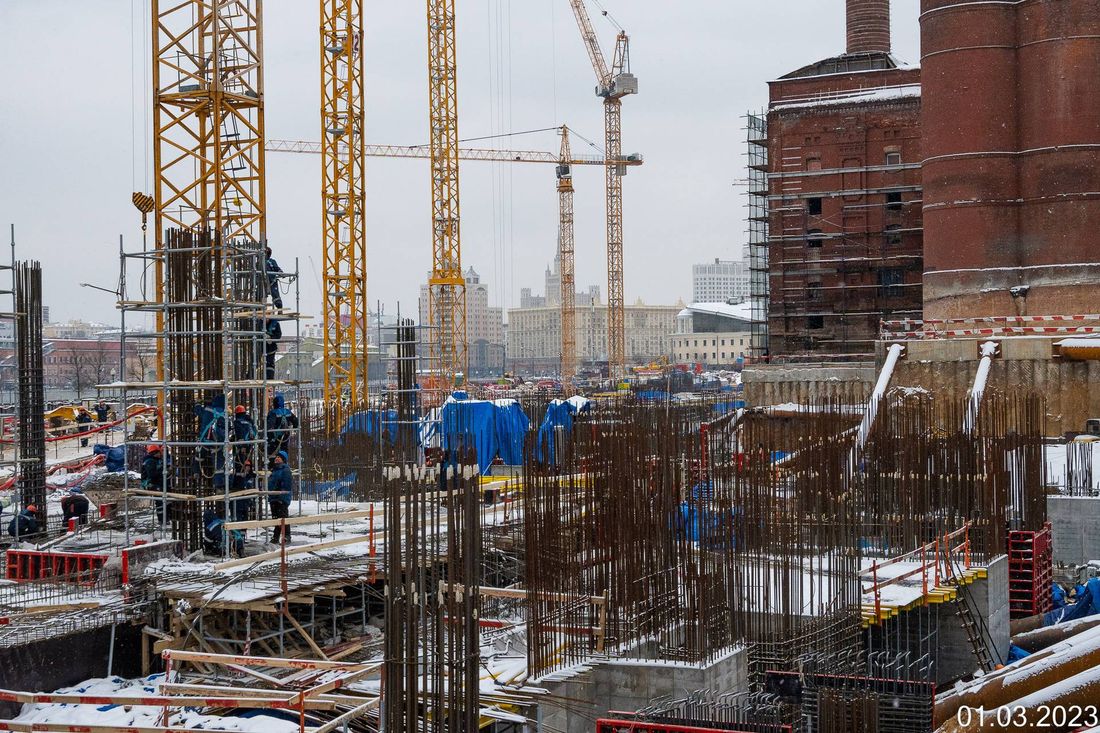Ход строительства ЖК «Бадаевский» за Март 2023 г., фото №1