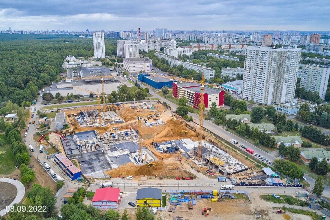 Ход строительства ЖК «Парксайд» за Сентябрь 2022 г., фото №1