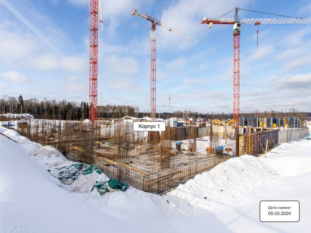 Ход строительства ЖК «Квартал Марьино» за Март 2024 г., фото №1