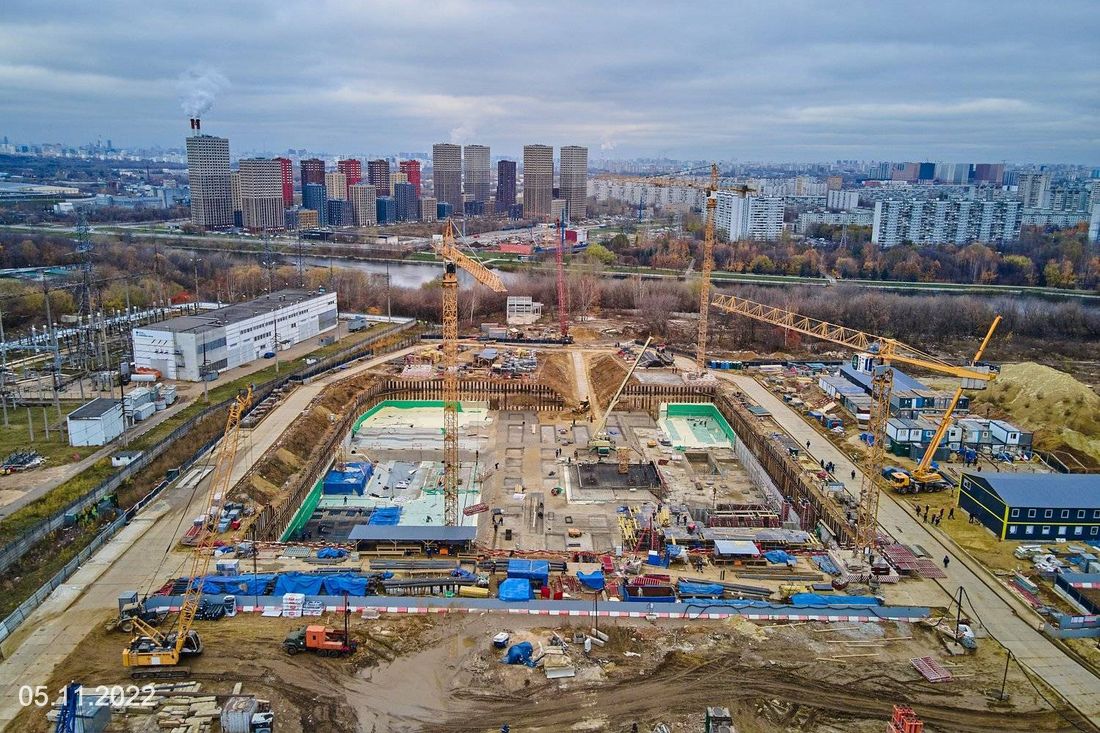 Ход строительства ЖК «Вейв» за Ноябрь 2022 г., фото №1