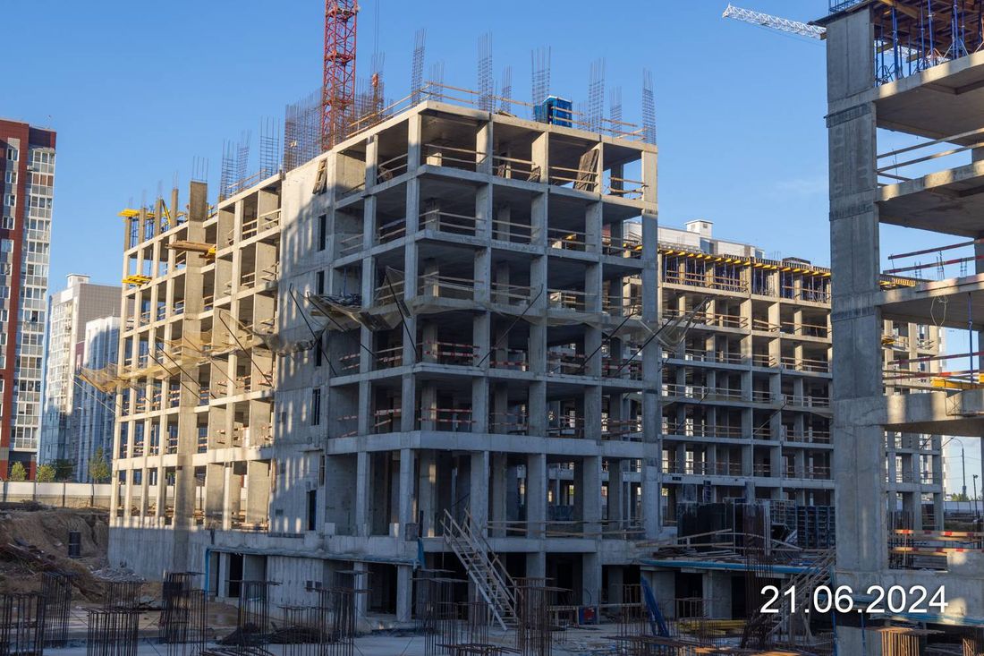 Ход строительства ЖК «Деснаречье» за Июнь 2024 г., фото №1