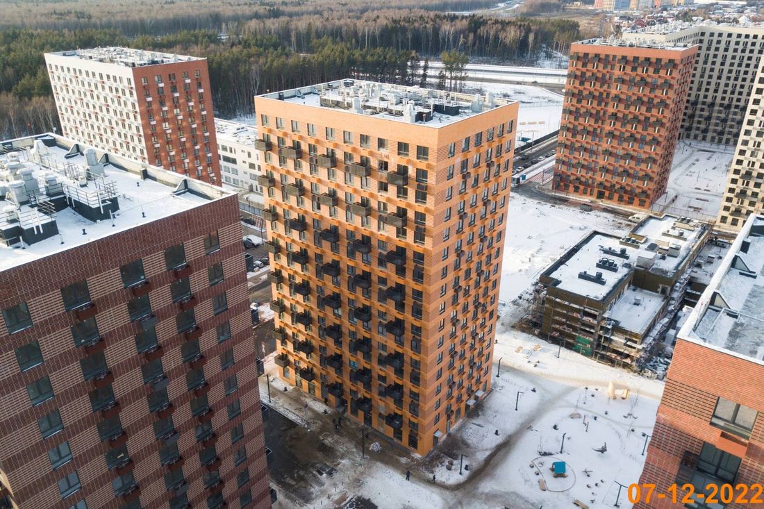 Ход строительства ЖК «Саларьево парк» за Декабрь 2022 г., фото №1