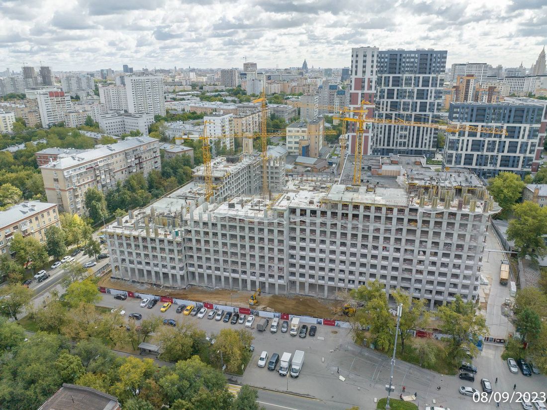 Ход строительства ЖК «Петровский парк II» за Сентябрь 2023 г., фото №1