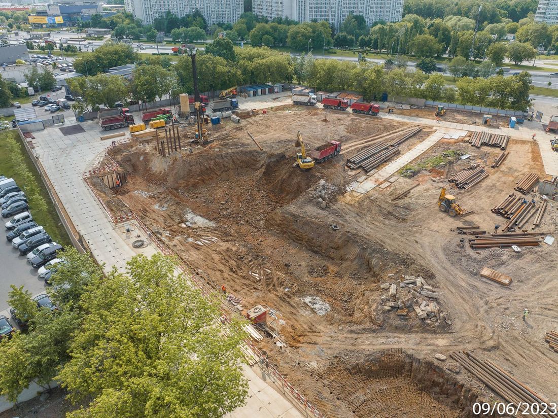 Ход строительства ЖК «Варшавские ворота» за Июнь 2023 г., фото №1
