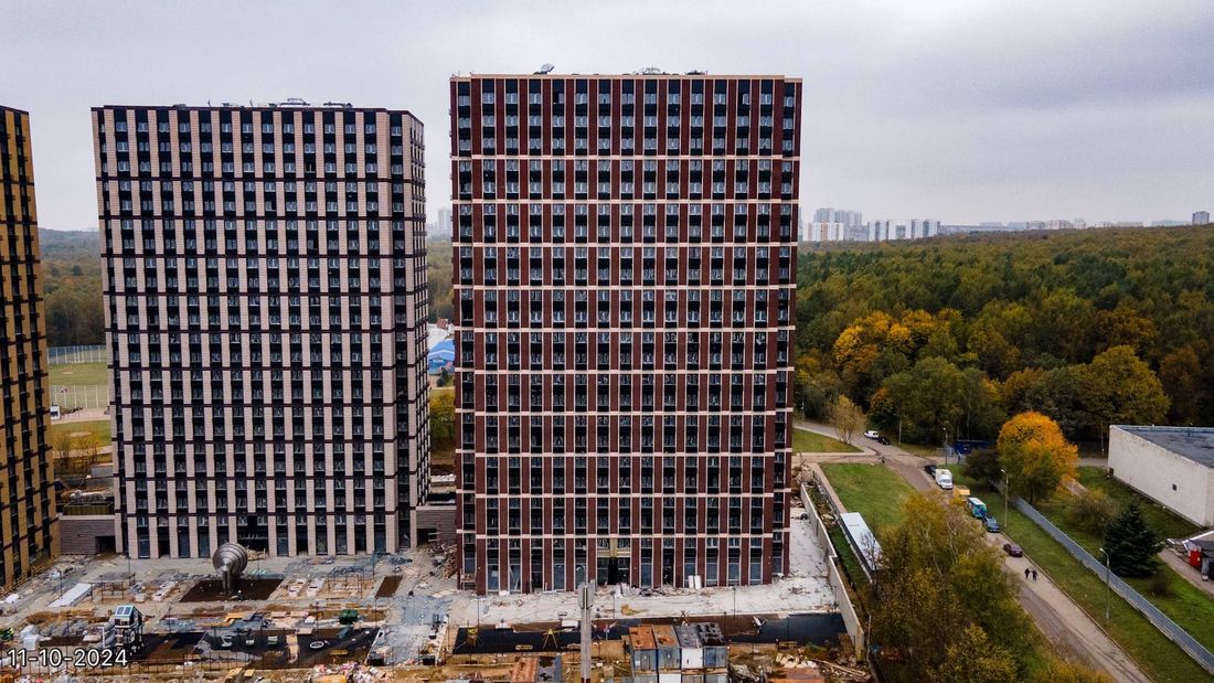 Ход строительства ЖК «Парксайд» за Октябрь 2024 г., фото №1