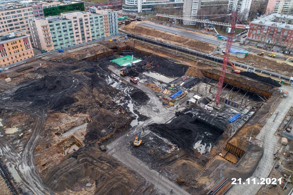 Ход строительства ЖК «Барклая 6» за Ноябрь 2021 г., фото №1