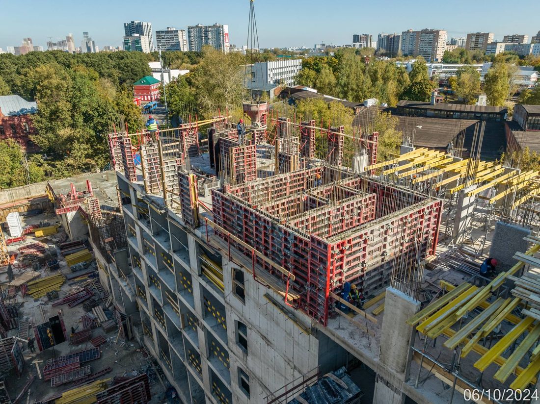 Ход строительства ЖК «Михалковский» за Октябрь 2024 г., фото №1