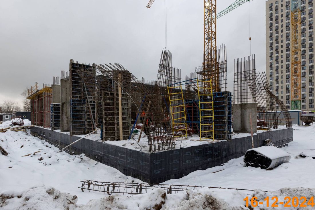 Ход строительства ЖК «Волжский парк» за Декабрь 2024 г., фото №1