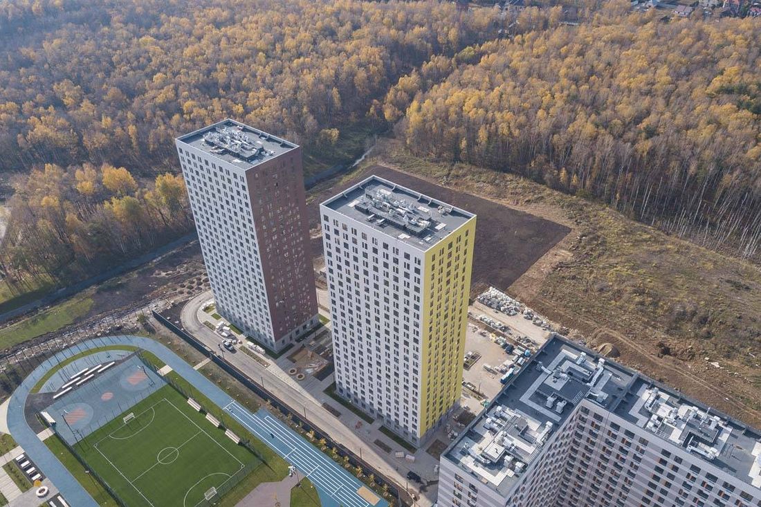 Ход строительства ЖК «Саларьево парк» за Ноябрь 2019 г., фото №1
