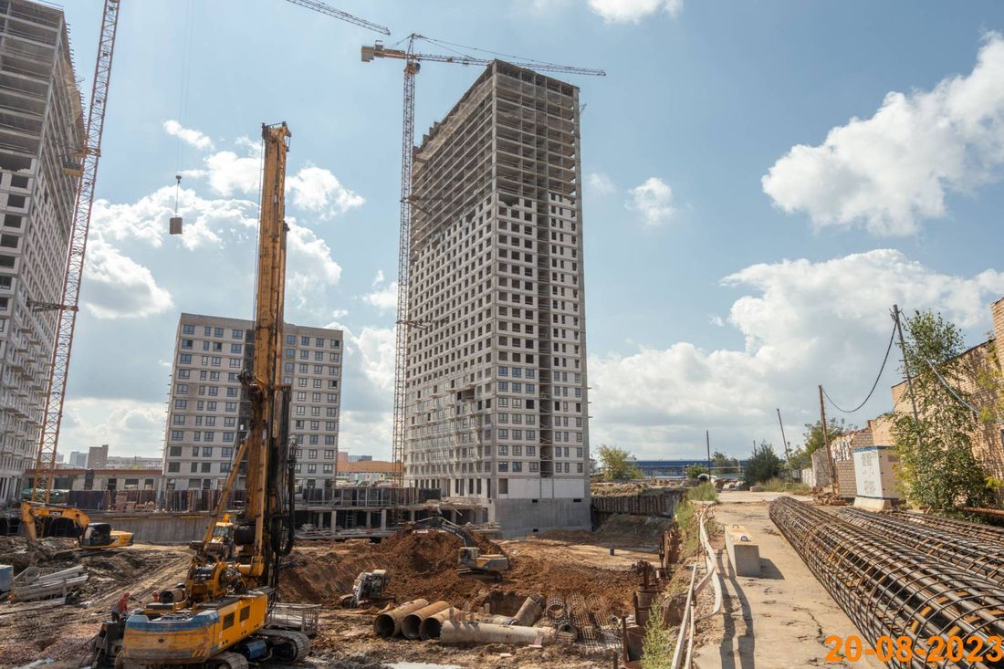 Ход строительства ЖК «Полар» за Август 2023 г., фото №1