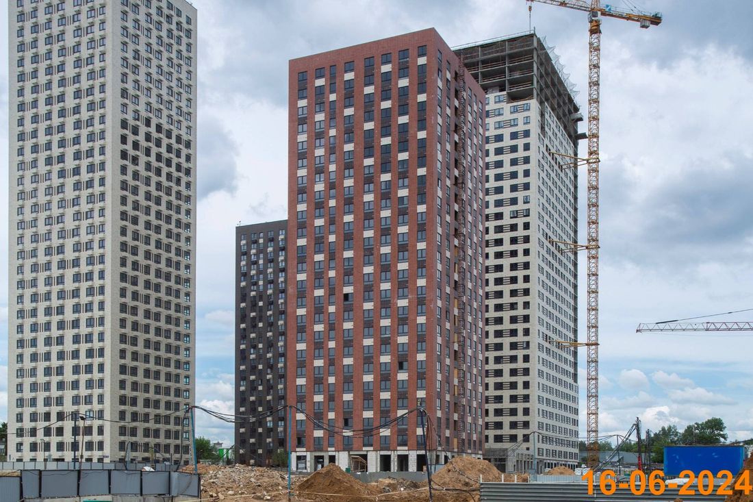 Ход строительства ЖК «Кавказский бульвар 51» за Июнь 2024 г., фото №1