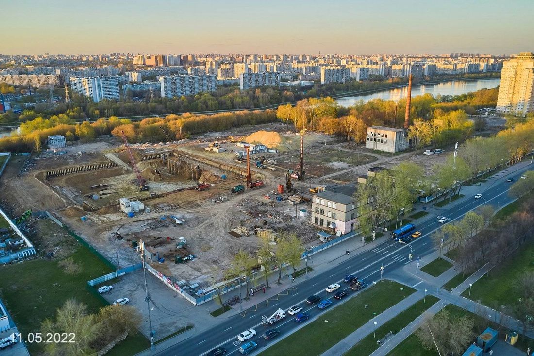 Ход строительства ЖК «Вейв» за Май 2022 г., фото №1